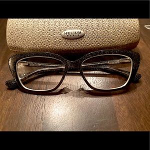 Sparkle silver/gray funky frames!